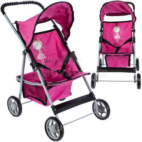 Ikonka Art.KX4652 Pram for dolls pram with canopy
