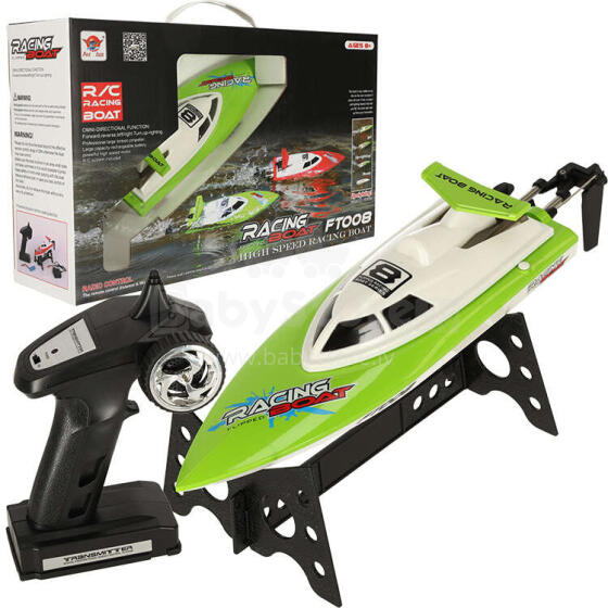 Ikonka Art.KX9030_2 RC remote control boat FT008 green