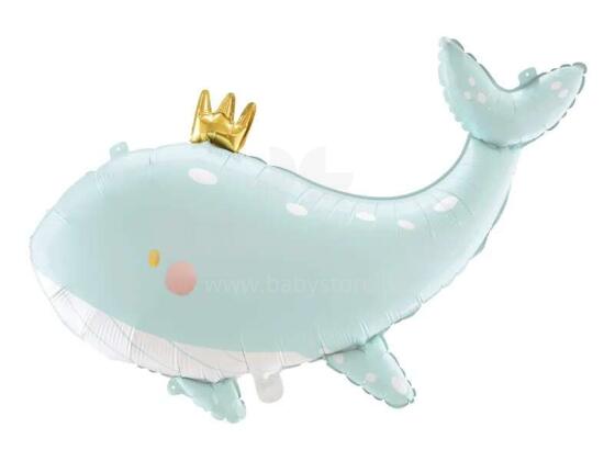 Ikonka Art.KX4560 Blue whale foil balloon 78cm x 50cm