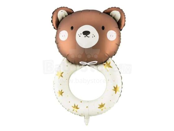Ikonka Art.KX4559 Foil balloon Rattle bear 45cm x 67cm