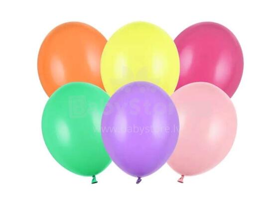 Ikonka Art.KX4552 Balloons Strong pastel mix colour 27cm 100 pieces