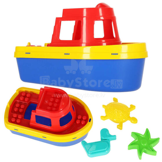 Ikonka Art.KX4512 DIPLO Ship with moulds 3 sand moulds D-527
