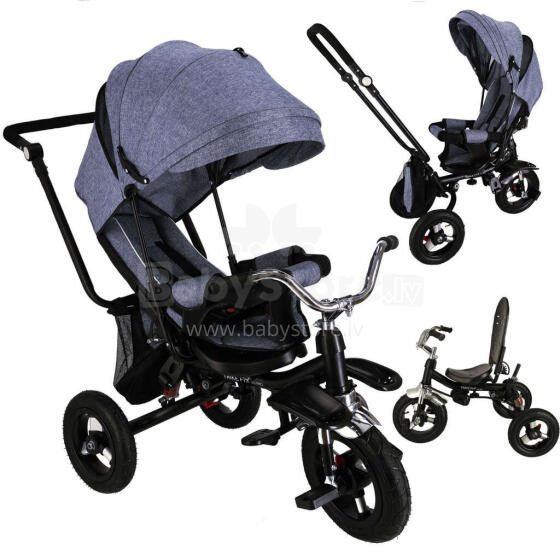 Ikonka Art.KX4510 TRIKE FIX V3 Pro tricycle grey