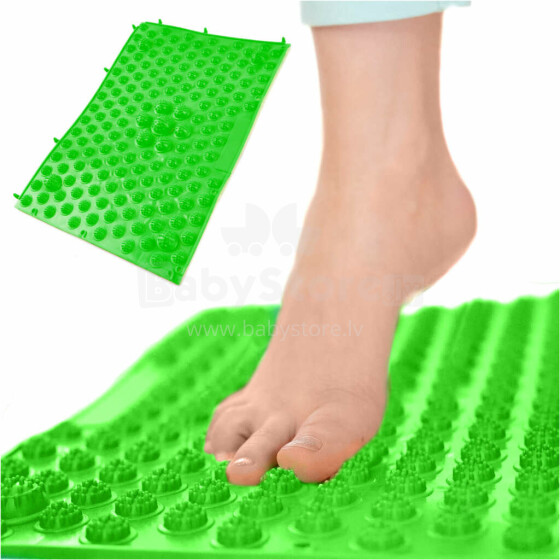 Ikonka Art.KX6356_4 Sensory massage correction mat green