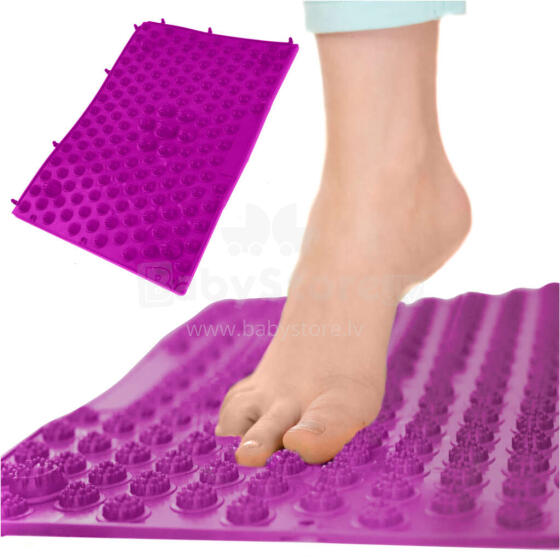 Ikonka Art.KX6356_5 Sensory massage correction mat purple