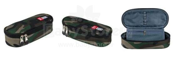 Ikonka Art.KX4477 BAMBINO rigid sachet pencil case with flap moro
