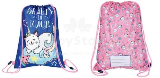 Ikonka Art.KX4474 BAMBINO unicorn cat shoe bag
