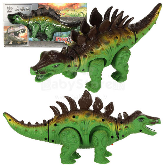 Ikonka Art.KX4401 Remote-controlled dinosaur RC Stegosaurus walks lights up roars