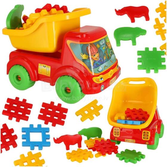 Ikonka Art.KX4388 Tipper truck Bartek + sand accessories
