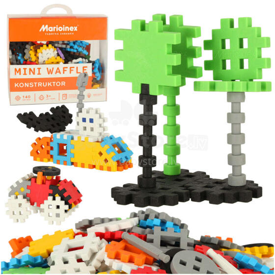 Ikonka Art.KX4383 Mini wafers construction blocks 140 pieces