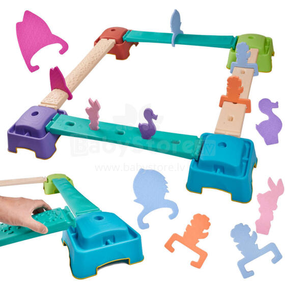 Ikonka Art.KX4380 Sensory balance beam for children obstacle course balance training