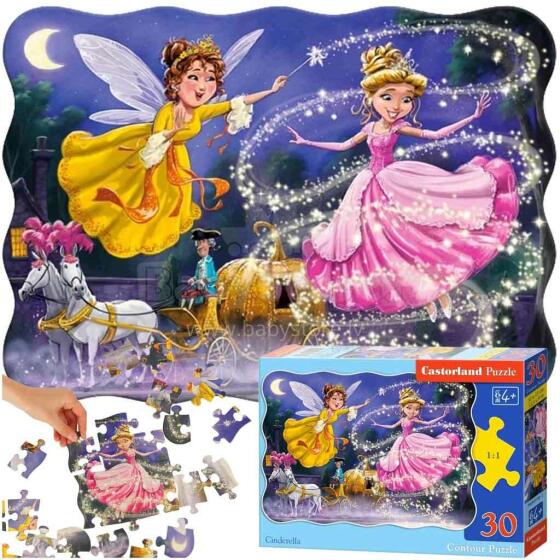 Ikonka Art.KX4375 CASTORLAND Puzzle 30 pieces Cinderella - Cinderella 4+