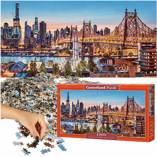 Ikonka Art.KX4361 CASTORLAND Puzzle 4000 tükki Good Evening New York - Õhtu New Yorgis 138x68cm