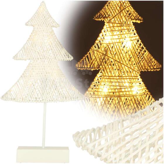 Ikonka Art.KX4353_1 Christmas tree standing decoration 39cm 10LED warm yellow battery powered
