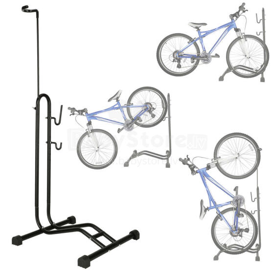 Ikonka Art.KX4339 Bicycle stand single high strong metal black