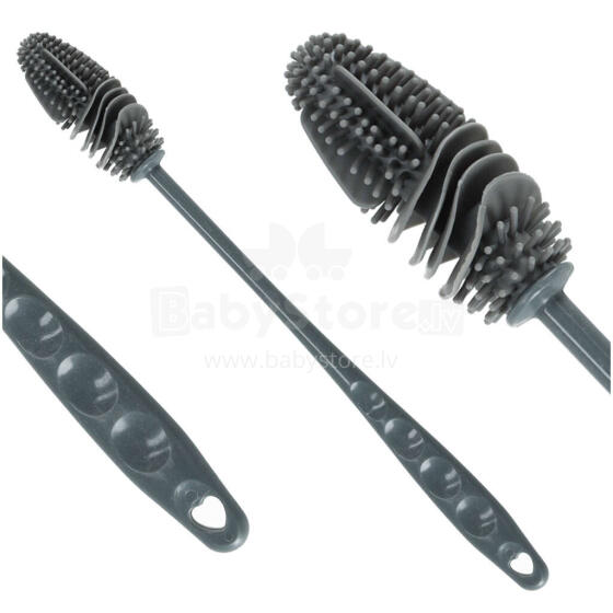 Ikonka Art.KX4320 Bottle cleaning brush silicone washer black