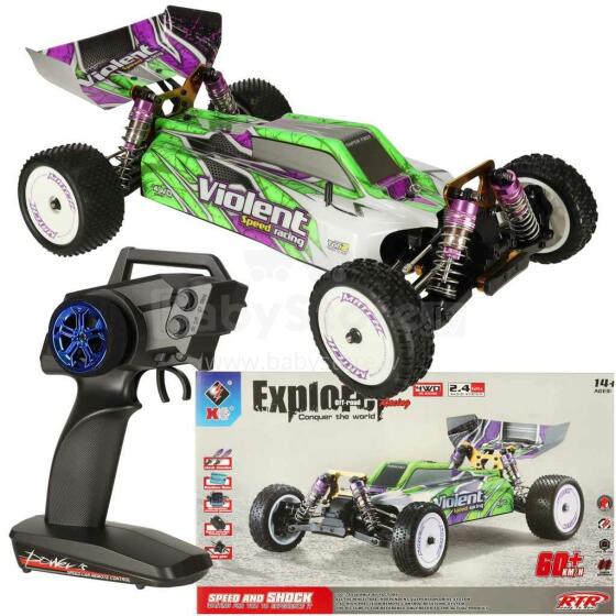 Ikonka Art.KX4283 Remote control car RC WLToys 104002 1:10 4WD 2.4Ghz