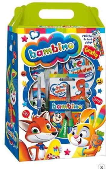 Ikonka Art.KX4222 BAMBINO gift set layette paints, crayons