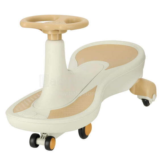Ikonka Art.KX4220 Gravity roller coaster glowing LED wheels with music playing 76cm gold and white max 120kg