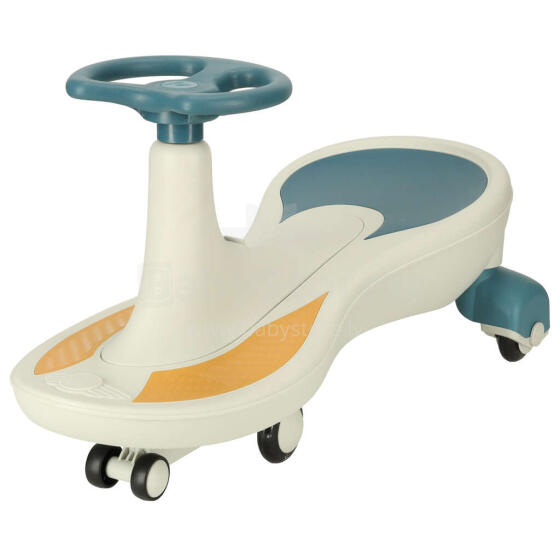 Ikonka Art.KX4220_1 Gravity roller coaster glowing LED wheels with music playing 76cm blue and white max 120kg