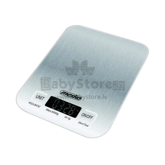 Ikonka Art.KX4197 Mesko MS 3169 white Kitchen scale - inox