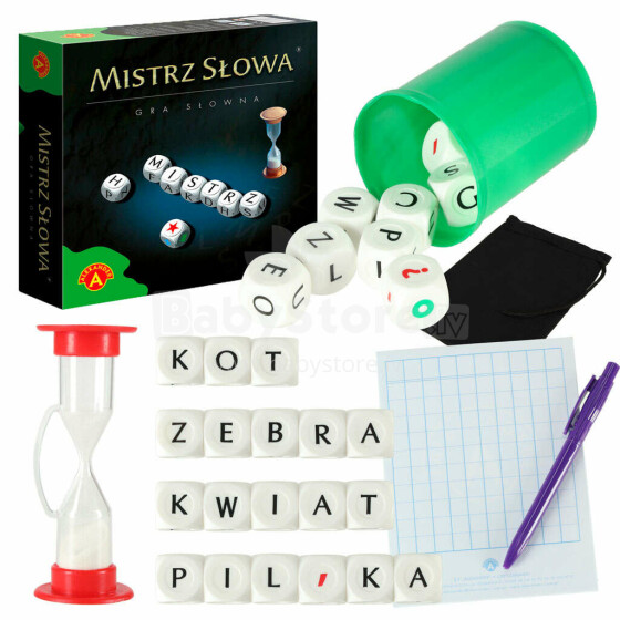 Ikonka Art.KX4163 ALEXANDER Master of Words educational game 8+