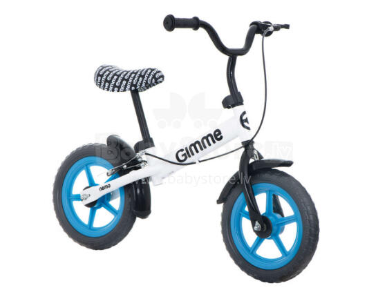 Ikonka Art.KX3983 GIMMIK Skriešanas velosipēds ar bremzēm Nemo 11" zils 3+