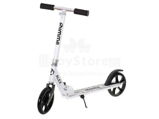Ikonka Art.KX3982 GIMMIK Folding scooter ALEX 200mm wheels white