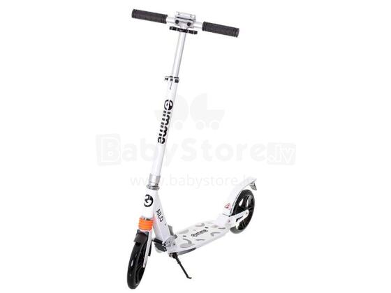 Ikonka Art.KX3978 GIMMIK AILO folding city scooter 200mm wheels shock absorber front rear white