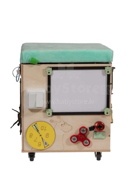 Ikonka Art.KX3965 LAS manipulation pouffe with castor seat 31