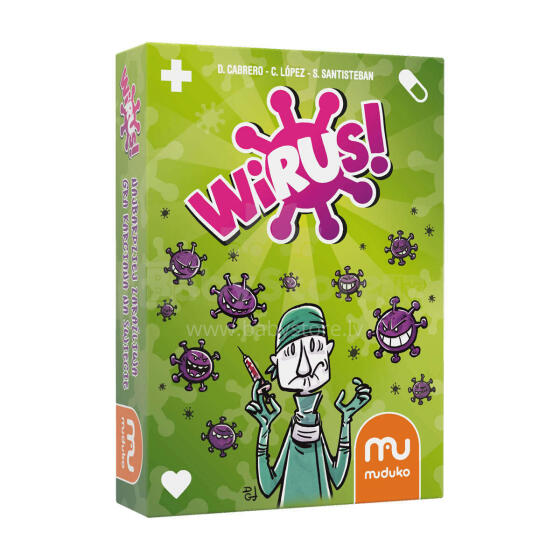 Ikonka Art.KX4758 MUDUKO Card Game Virus Party Game 8+