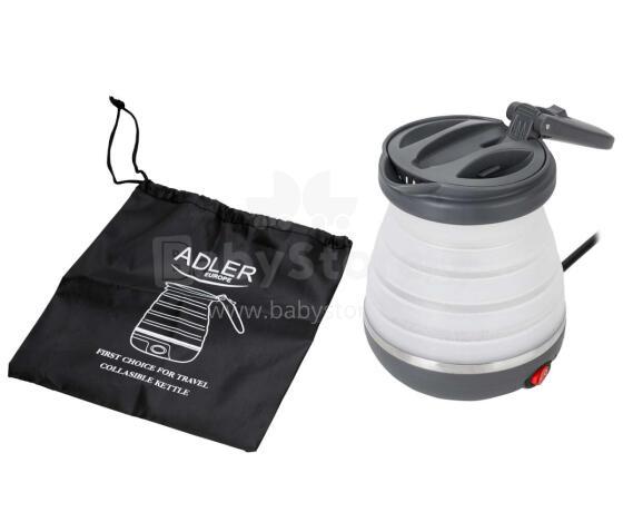 Ikonka Art.KX4142 Adler AD 1279 0.6L 750W silicone folding travel kettle