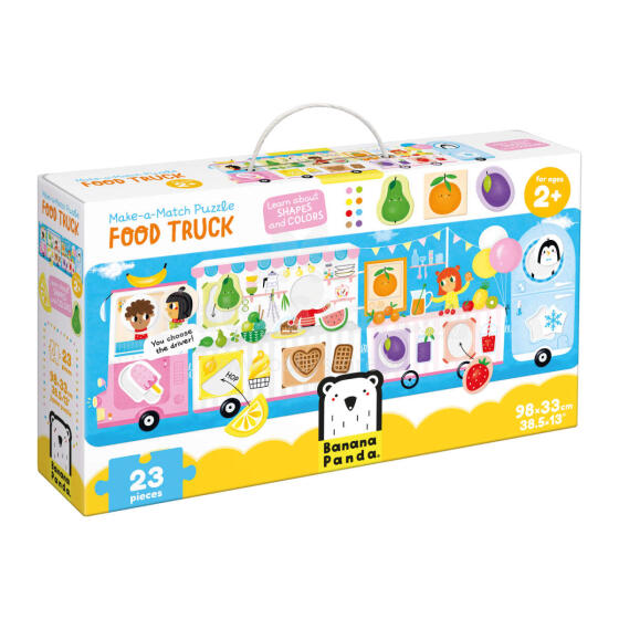 Banana Panda Make-a-Match Puzzle Food Truck Art.49045
