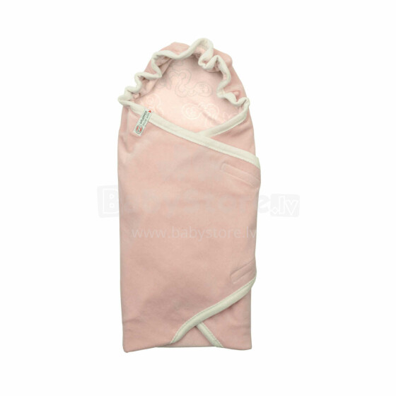Lodger  Wrapper Newborn Cotton Empire Art.WP075 Pink vyniojimo antklodė 2 viename