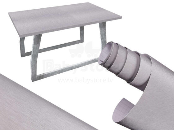 Ikonka Art.KX10372 Foil roll metallic brushed grey1,52x30m