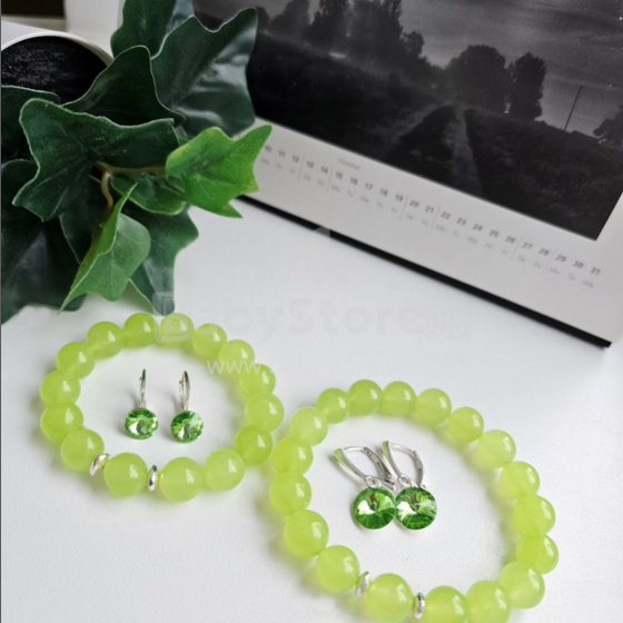 La bebe™ Jewelry Natural Stone Earrings Chrysolite