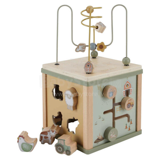Little Dutch Activity Cube Little Farm Art.7131 Active spiral