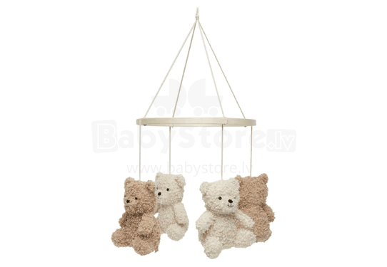 Jollein  Baby Mobile Teddy Bear Art.116-001-67015 Naturel Biscuit Музыкальная карусель на кроватку