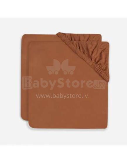 Jollein Jersey Art.2511-501-00092 Caramel 40/50x80/90cm 2 pack