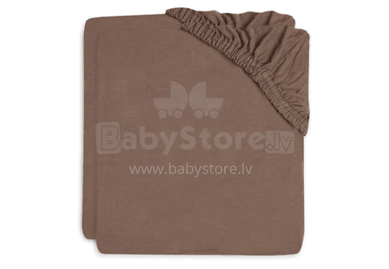 Jollein Jersey Art.2511-501-66043 Chestnut 40/50x80/90cm 2 pack