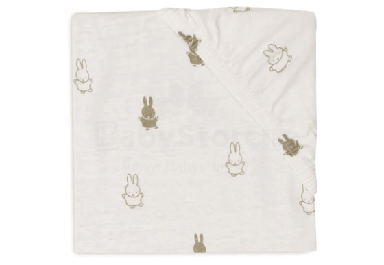 Jollein Jersey Sheet Happy Miffy Art.511-501-67093 Olive Green