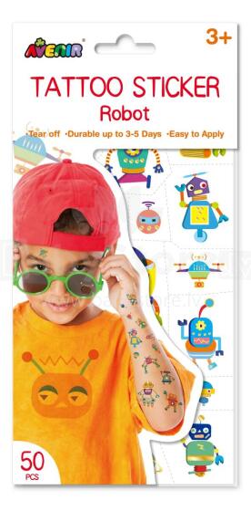 AVENIR Tattoo Sticker Robot