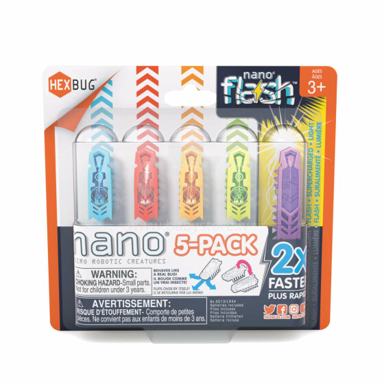 HEXBUG interaktiivne mänguasi Nano Flash 5 pakk