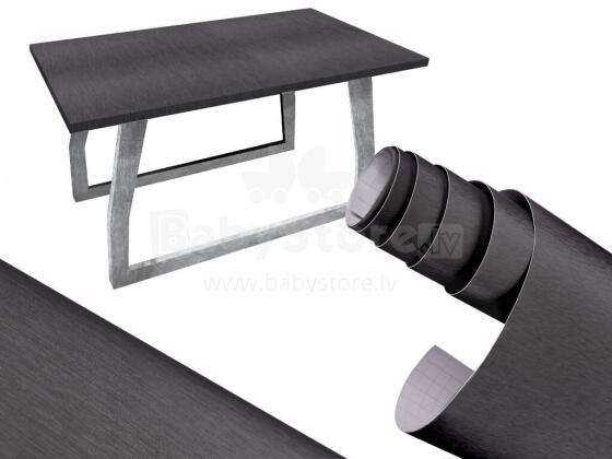Ikonka Art.KX10161 Foil roll metallic brushed graphite 1,52x30m