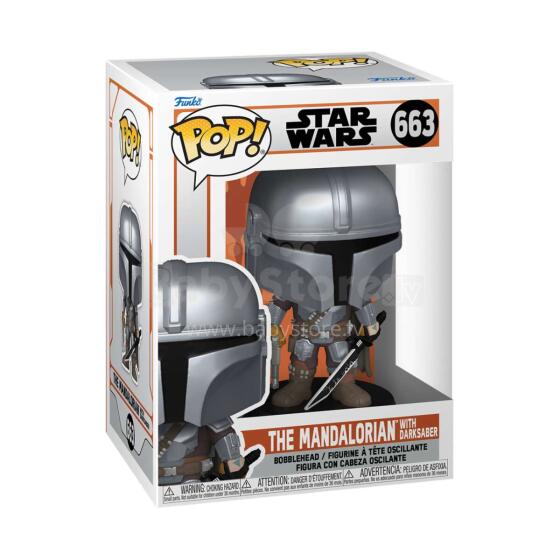 FUNKO POP! Vinyl: Фигурка: The Mandalorian - Mando w/Darksaber