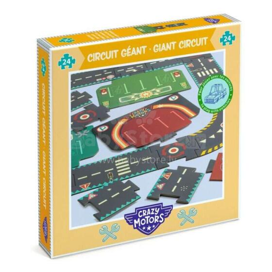 DJECO Crazy Motors Art.DJ05497 Giant Puzzle City Circuit