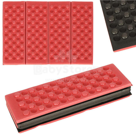 Ikonka Art.KX4835 Folding foam mat for tourist seating red