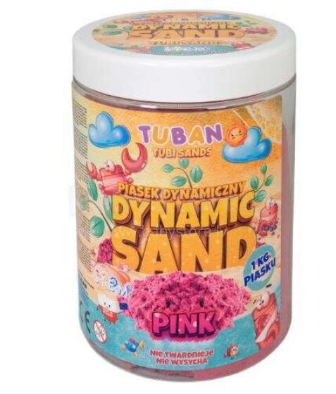 Ikonka Art.KX3870 TUBAN Dynamic Sand 1kg rozā