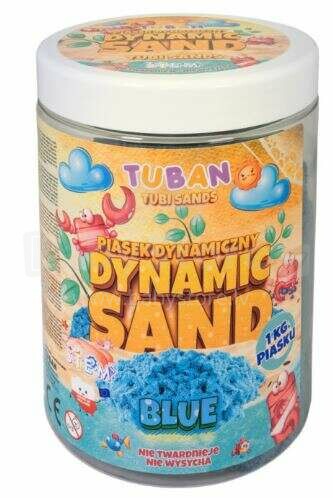 Ikonka Art.KX3870_1 TUBAN Dynamic Sand 1kg zilā krāsā