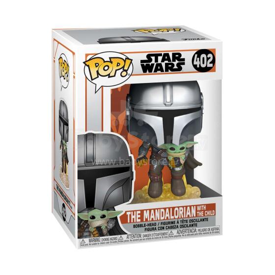 FUNKO POP! Vinyl: Фигурка Star Wars: The Mandalorian Flying w/Jet